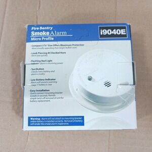 Kidde Fire Sentry i9040E Micro Profile Smoke Alarm Battery Operated‎ White 2010